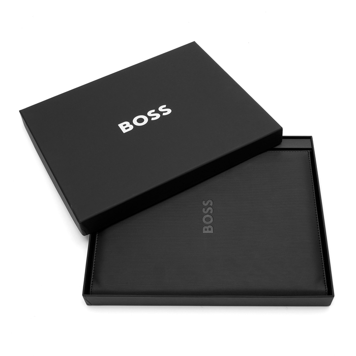 Папка A4 с блокнотом Hugo Boss Formation Line Black