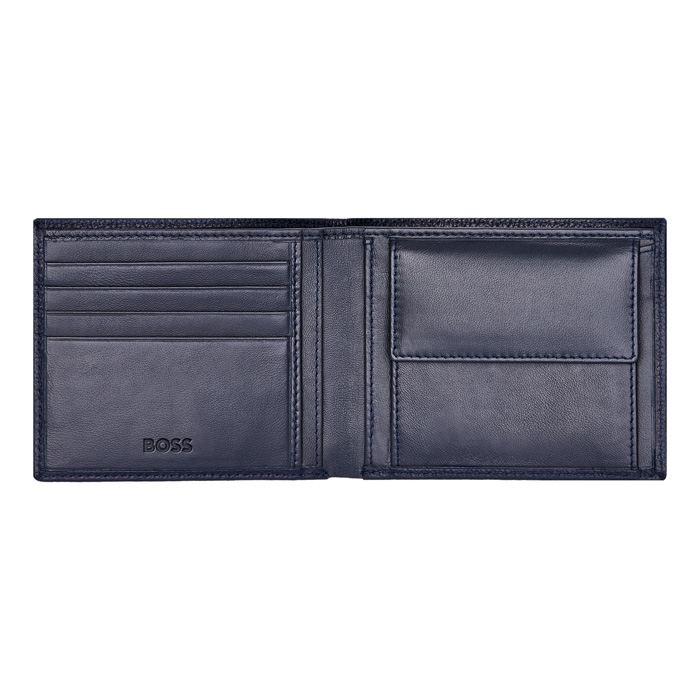 Кошелек Classic Grained Navy, тёмно-синий