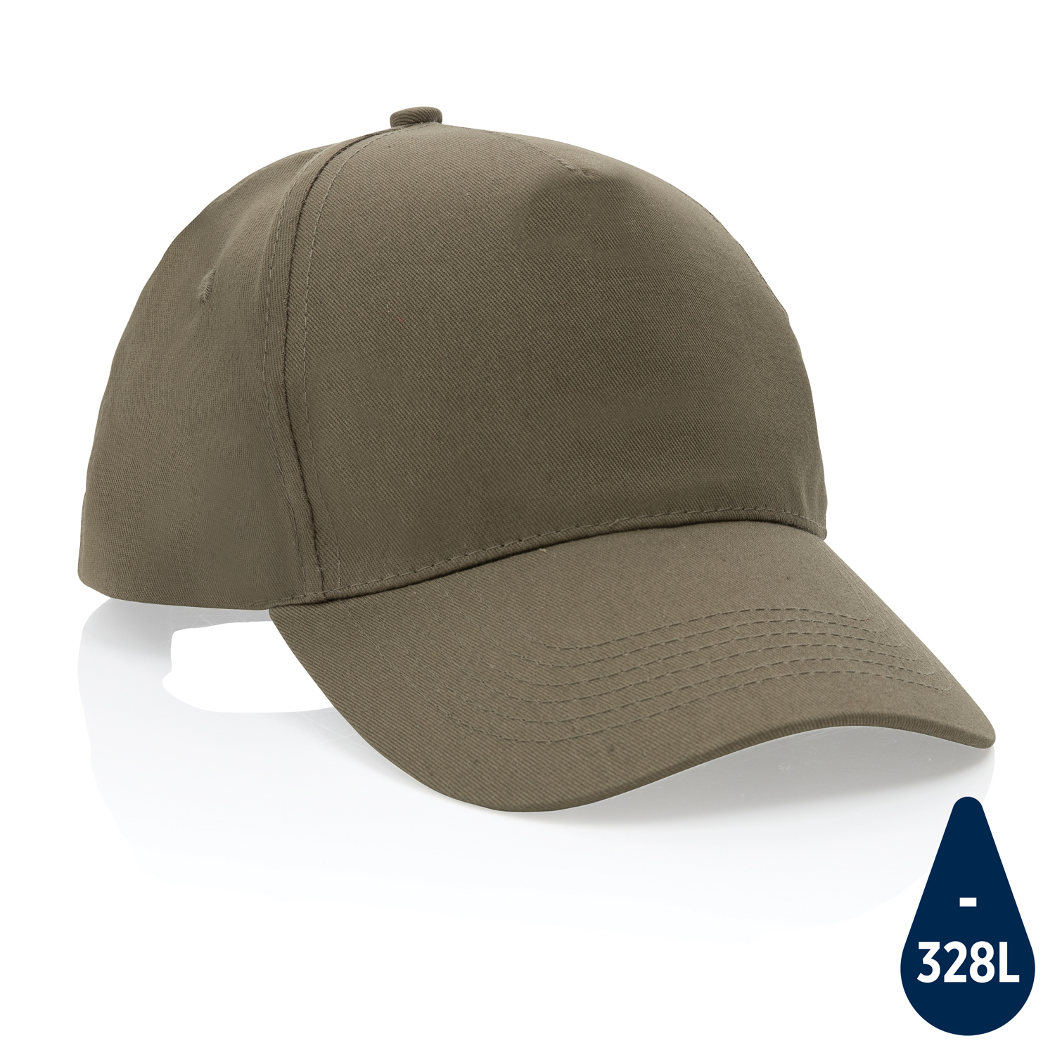 Бейсболка Impact из хлопка AWARE™, 5 клиньев, 190 г/м2