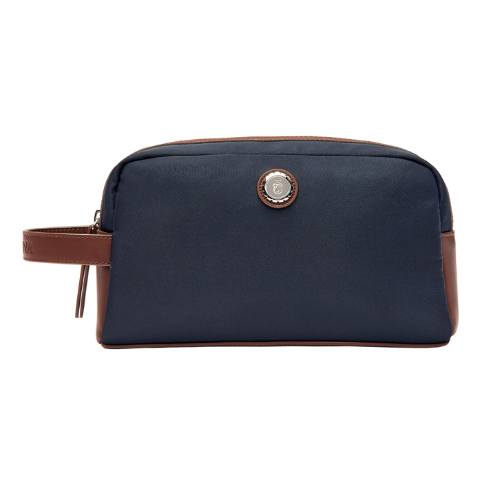 Дорожный несессер Button Navy & Brown