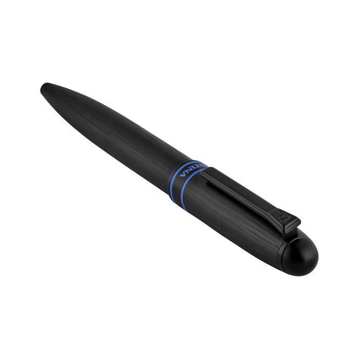 Шариковая ручка Classicals Brushed Black Edition Blue, чёрный