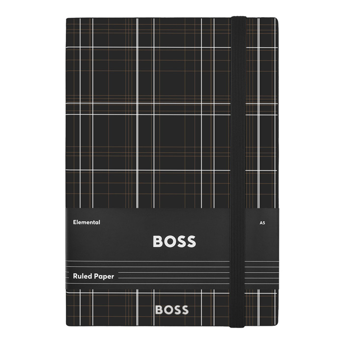 Блокнот А5 Checkered Black Lined, чёрный