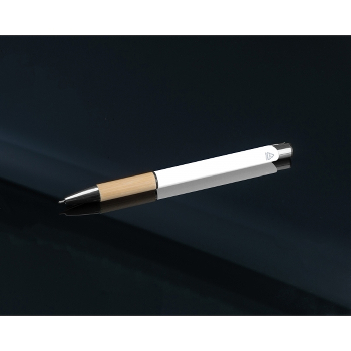 Ручка шариковая полугелевая металлическая NAPLES, белый